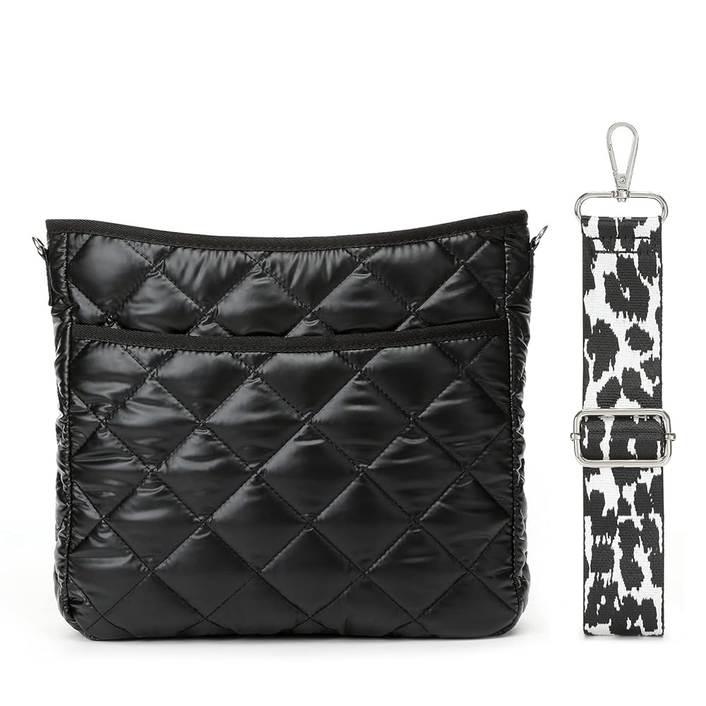 CANBOX Quilted Crossbody Bag, Puffer Shoulder Bag, Tote Bag